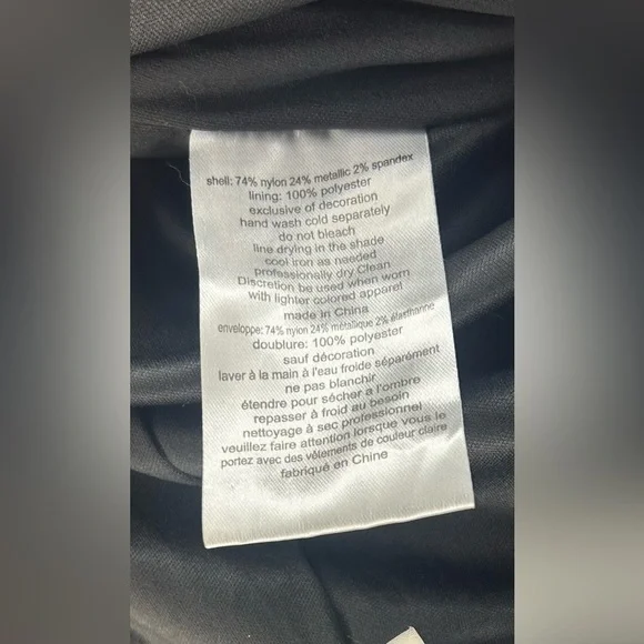 Women’s Jules & Cleo Design Nylon Metallic Spandex Orange Formal Maxi Slit Dress - Picture 4 of 9